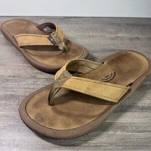 Rainbow Orthopedic Navigator Light Tan Leather Men's Sandals size 10-read below